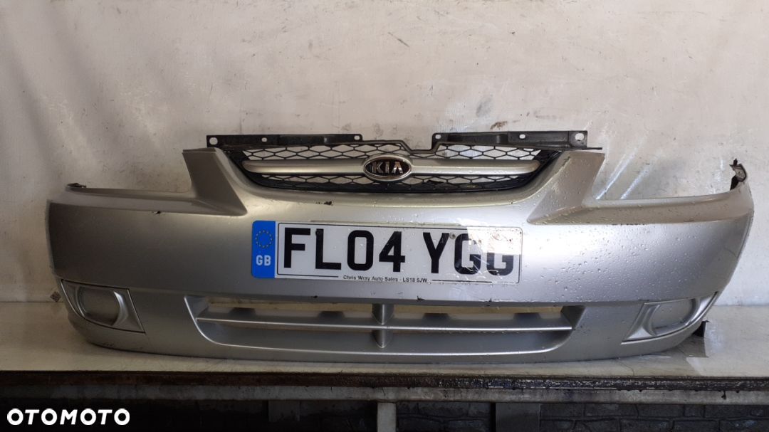 * ZDERZAK PRZÓD PRZEDNI DO KIA RIO 1 MK1 I S3 SREBRNY USZKODZONY ! - 1