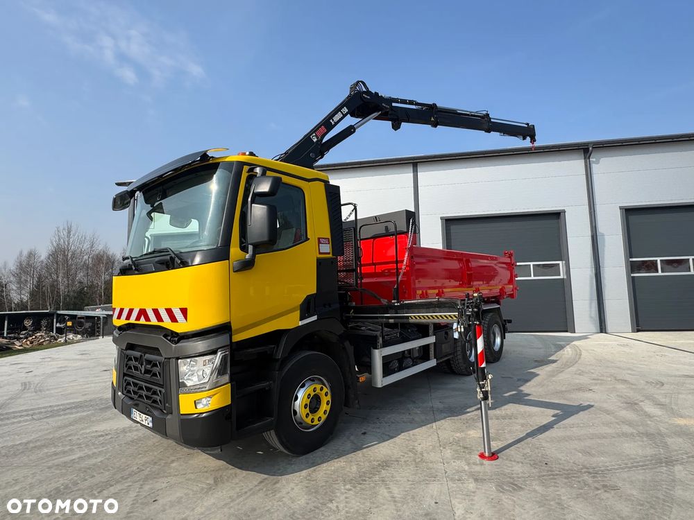 Renault GAMA C380 WYWROTKA 6x4 HDS HIAB 158 B-2+ PILOT HYDROBURTA ROK 2018 - 12