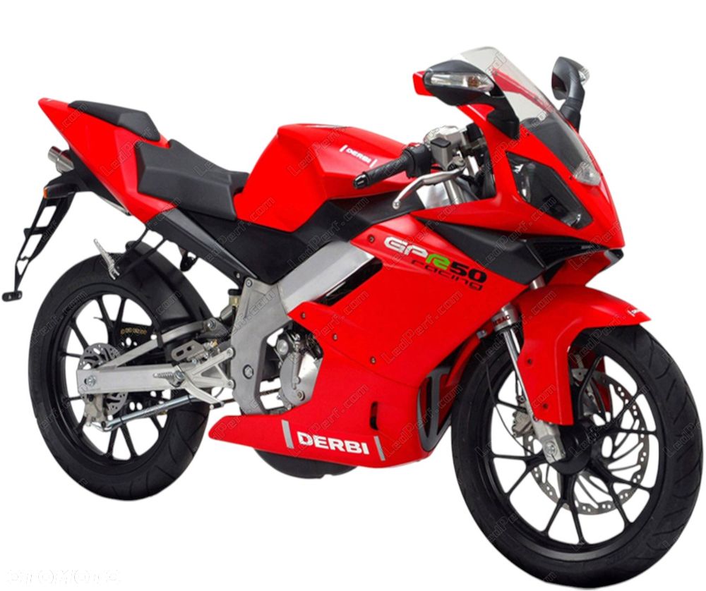 DERBI GPR GPR 50 reflektor lampa czasza owiewka wypełnienie licznik błotnik kierownica lusterko manetka felga tarcza zacisk pompa zawieszenie silnik moduł regulator zbiornik siedzenie set podnóżek stelaż stopka chłodnica tłumik - 1
