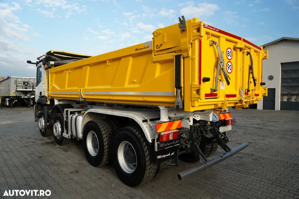 Mercedes-Benz AROCS 3243 / 8x4 / BASCULĂ DUBLU 6,2 M / HAYON HIDRODOXY / CLAPETĂ HIDRODOXY / AUTOMATĂ / ANVELOPE 100% / EURO 6 / 2021 - 13