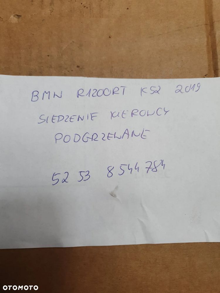 BMW R1200GS K52 2019 SIEDZENIE KIEROWCY PODGRZEWANE 52538544784 NOWE! - 2