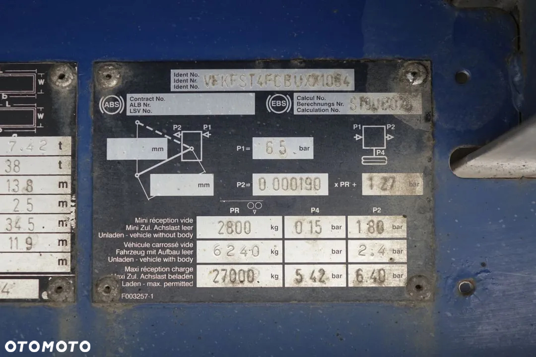 Fruehauf KONTENER / FURGON / OSIE BPW  / ROLETA / PODŁOSZA SZYNA-DESKA / WINDA ZAŁADUNKOWA - 30
