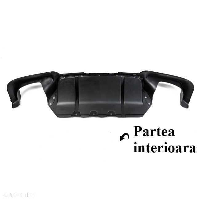 Difuzor M5 Competition Prelungire Bara Spate M BMW F10 F11, Negru Luci - 7