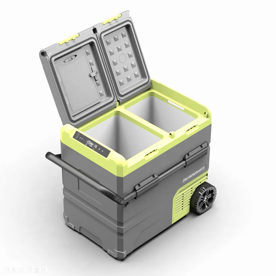 Frigider 45/55L auto rulotă, camion, dube 3,5t, 12-24V, rezistent la vibrații, congelare -20°C - 7