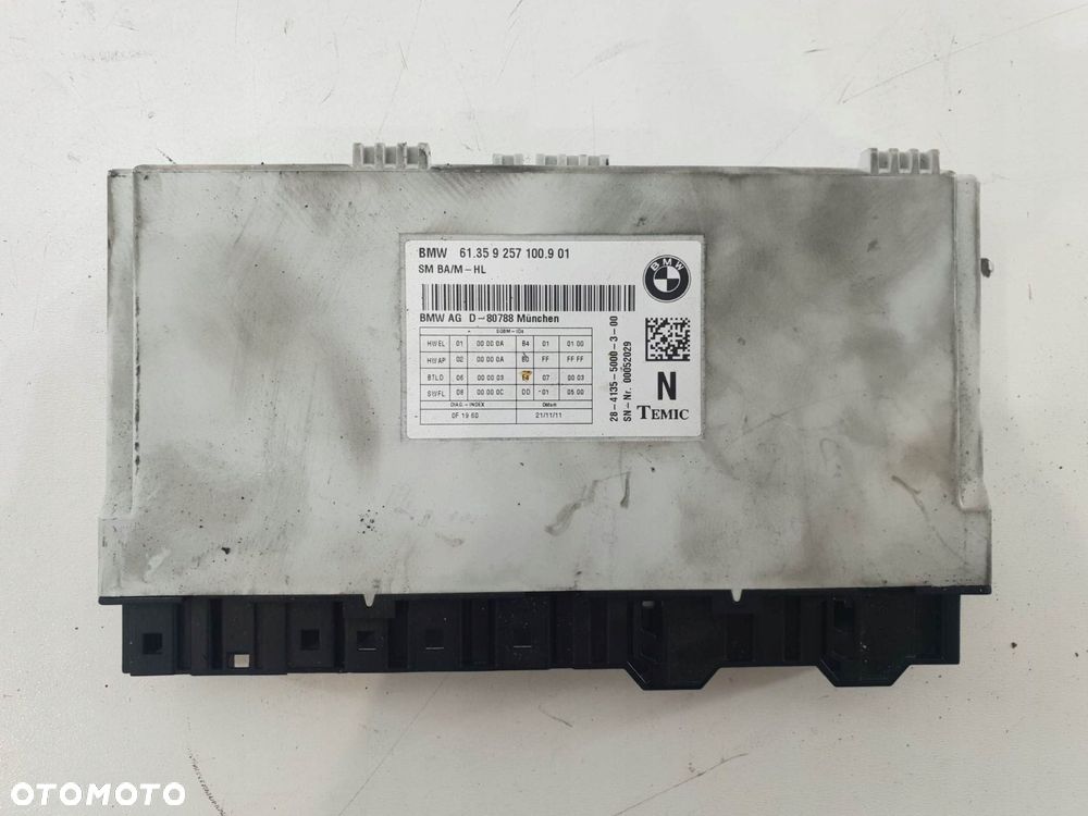 BMW F10 F11 MODUŁ STEROWNIK FOTELA 9257100 - 1