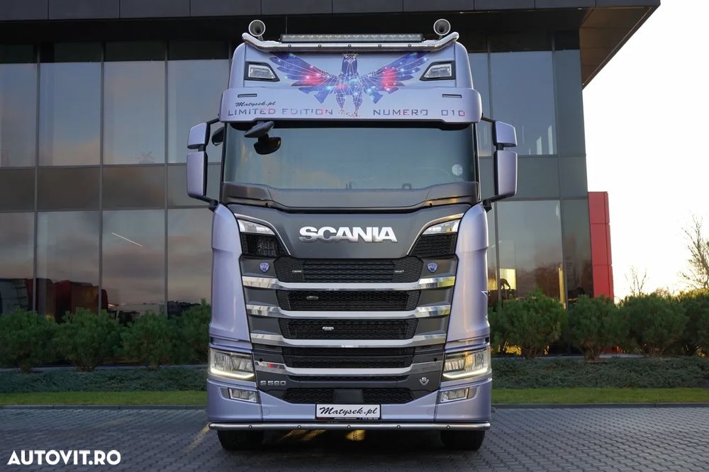 Scania S 580 / V8 / EDIȚIE LIMITATĂ ORIGINALĂ / NR. 010 / RETARDER / I-PARK COOL / AER COMPLET MATIC / PIELE / EXPRESS / - 5