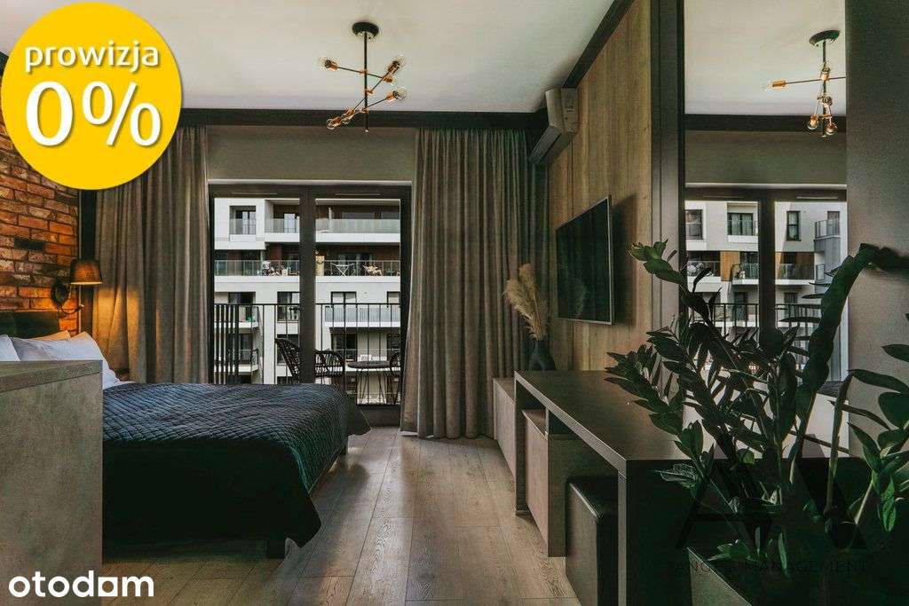 Studio z łóżkiem * Balkon * Klimatyzacja * Garaż