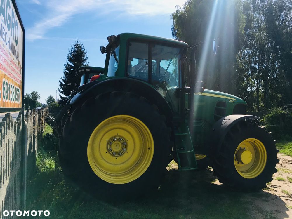 John Deere 7430 Premium Nowe opony Video Pneumatyka - 4