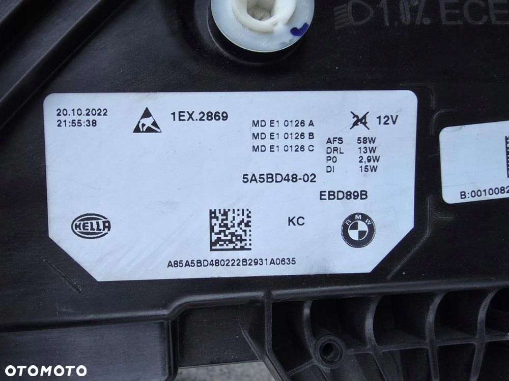BMW X1 U11 Lampy przód Full Led Adaptive 5A5BD47-02 5A5BD48-02 Srebne - 15