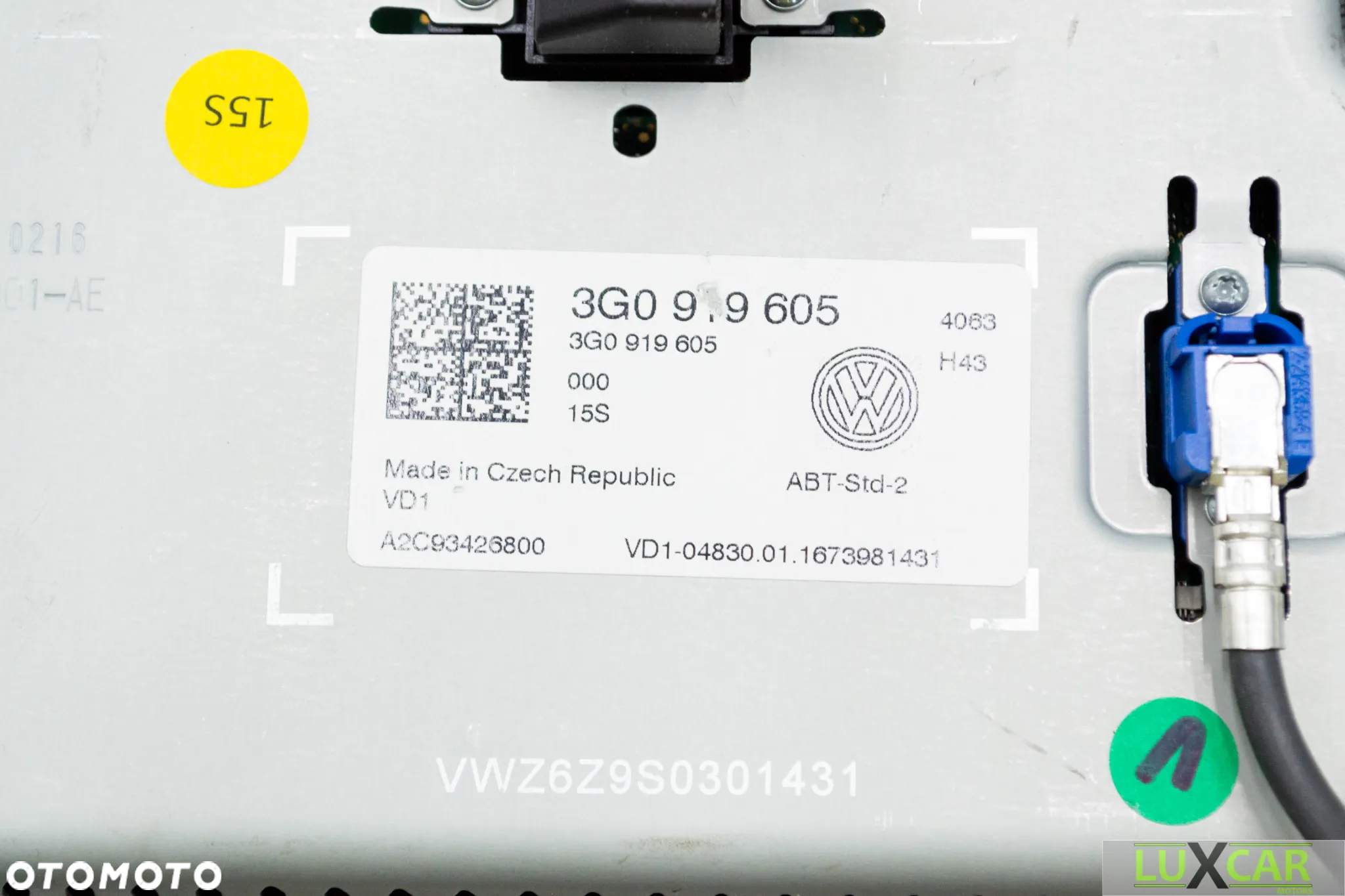 VW PASSAT B8 WYŚWIETLACZ EKRAN RADIO NAWIGACJA NAVI 3G0919605 GORLICE - 7