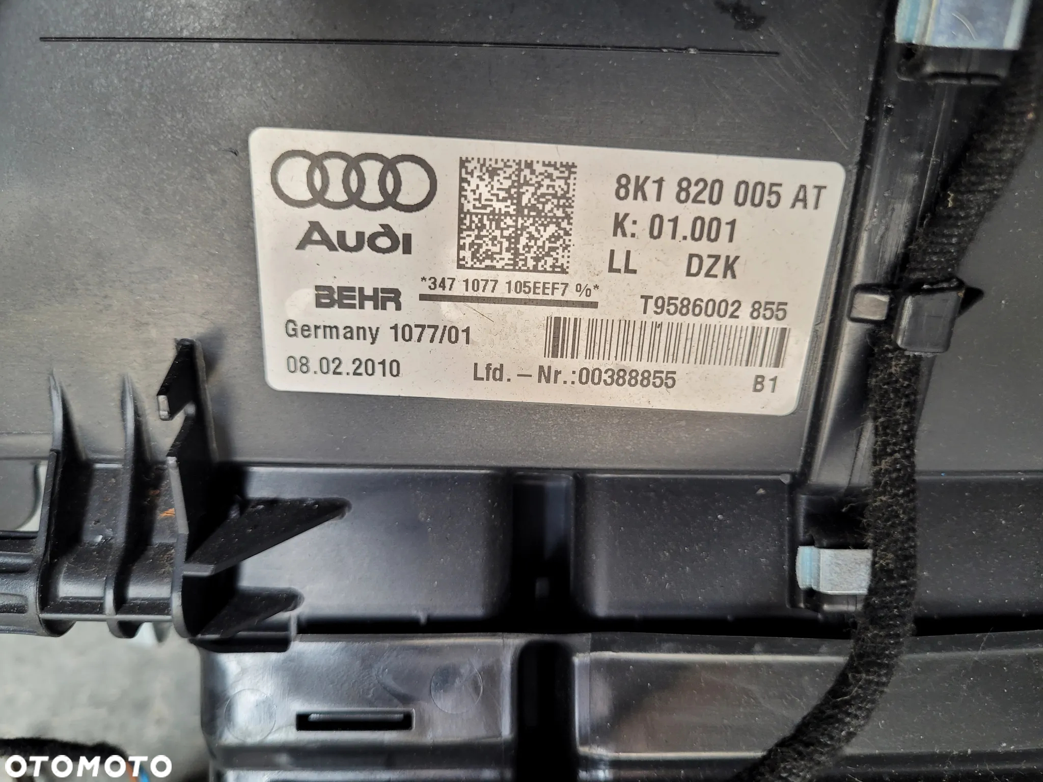 AUDI A4 B8 A5 8T NAGRZEWNICA KOMPLETNA EU 8K1820005AT 8K1820005AB - 2