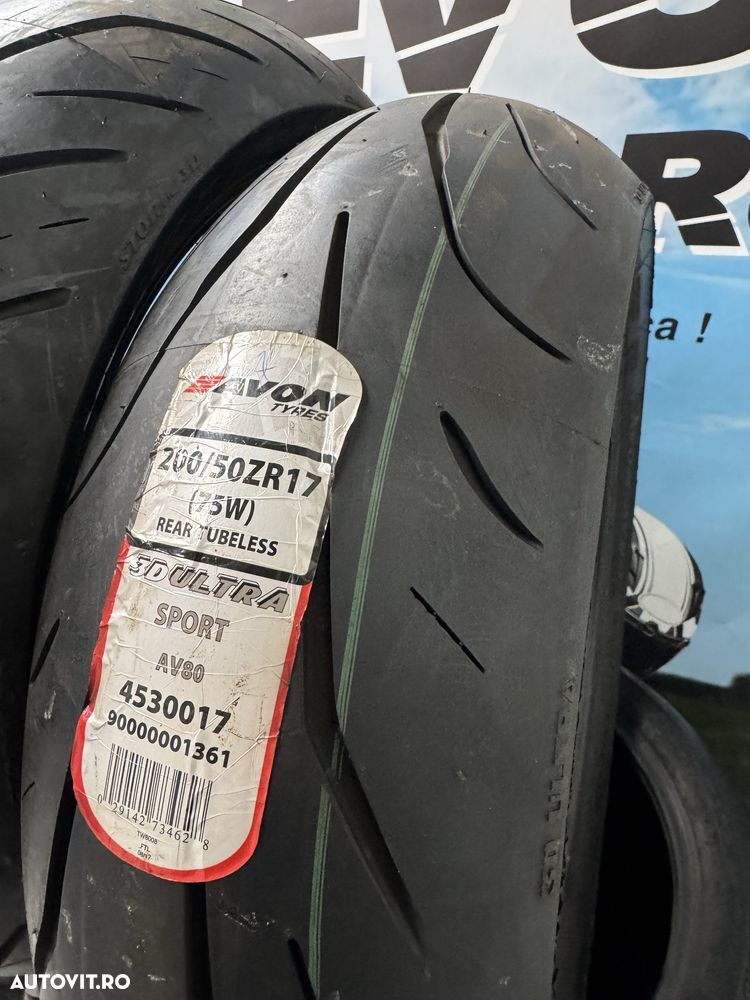 200 50 17 Anvelopa Moto NOUA Avon 3D Storm Sport Cauciuc Spate - 5