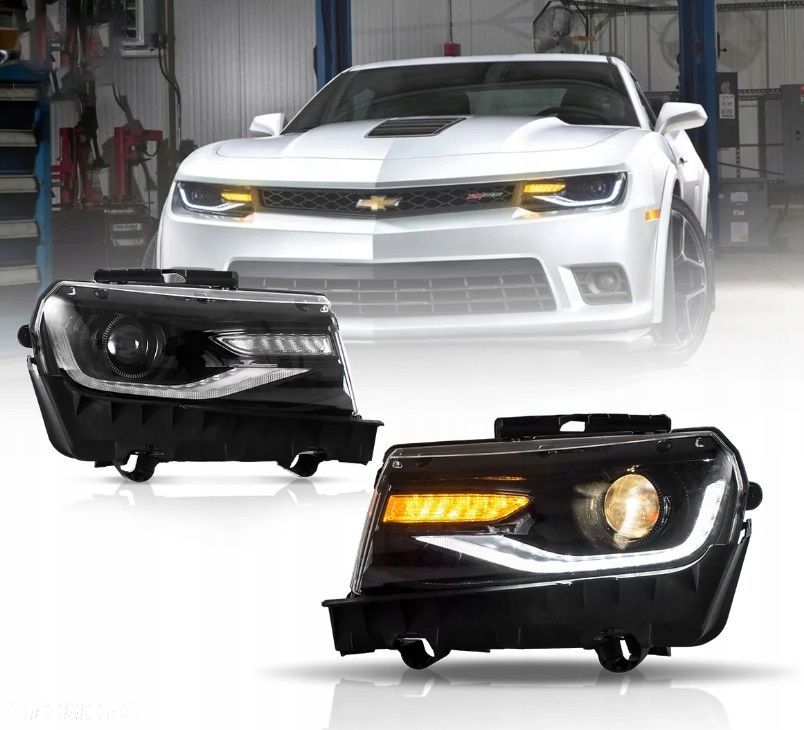 Reflektor Lampa Vland Europa LED Tube Neon Tuning Chevrolet Camaro V 5 Lift - 1