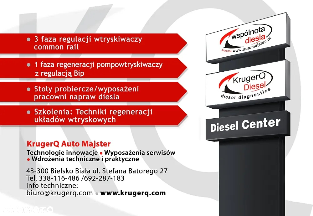 3 etap Krugerq narzędzia - wyposażenie- technologia do wtryskiwaczy CR - 10