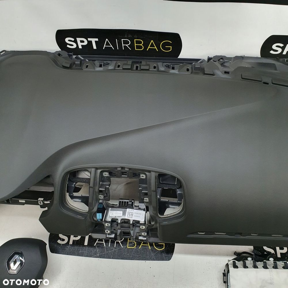 RENAULT SCENIC IV 4 DESKA ROZDZIELCZA GUMOWA KLUCZ KONSOLA KOKPIT PULPIT PODUSZKI AIRBAG AIR BAG PASY KIT SET - 3