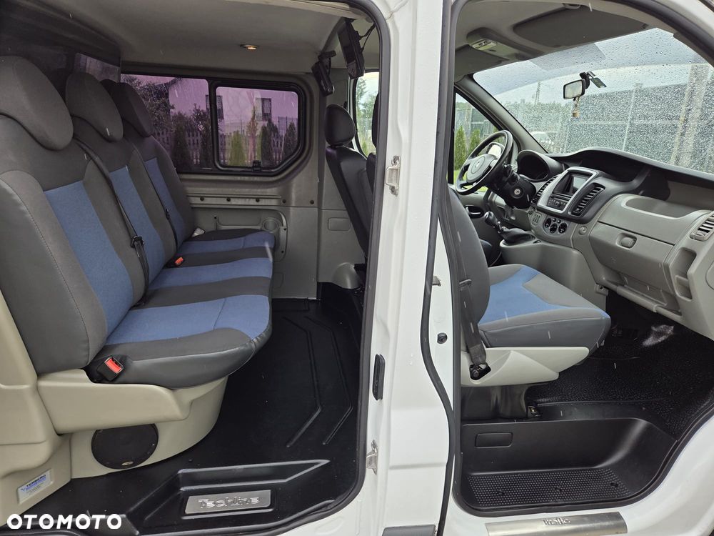 Renault TRAFIC LONG KLIMA TEMPOMAT ORYGINAŁ DUBEL KABINA ZADBANY FULL OPCJA DOPOSAŻONY - 8
