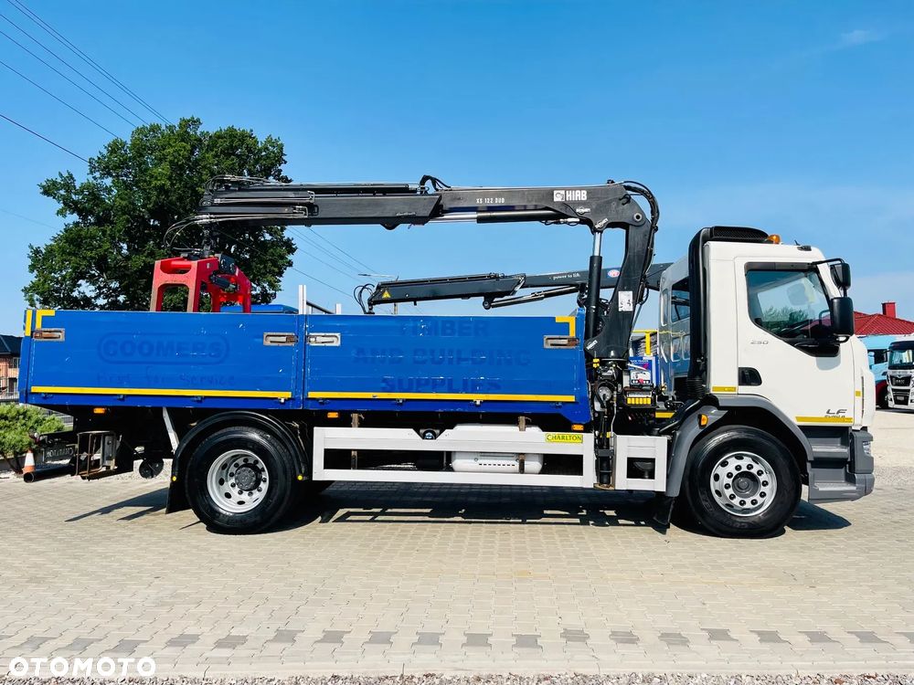 DAF CF LF 18.250 Euro 6 skrzyniowy + HDS HIAB 122 // 4x2 // manual // klima // resor // Anglik !!! // kran Krane żuraw dzwig - 4