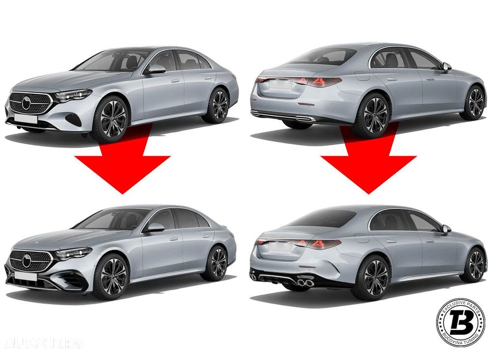 Pachet Exterior compatibil cu Mercedes E Class W214 53A Design - 26