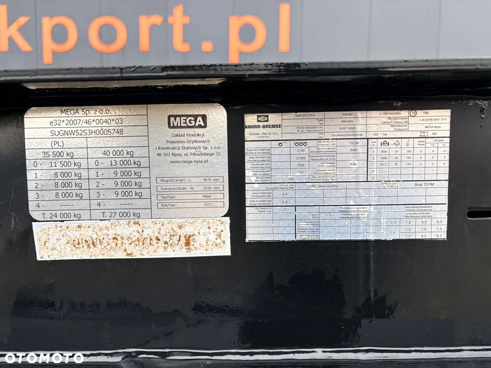 Mega MNW NACZEPA WYWROTKA 27m3 - 12
