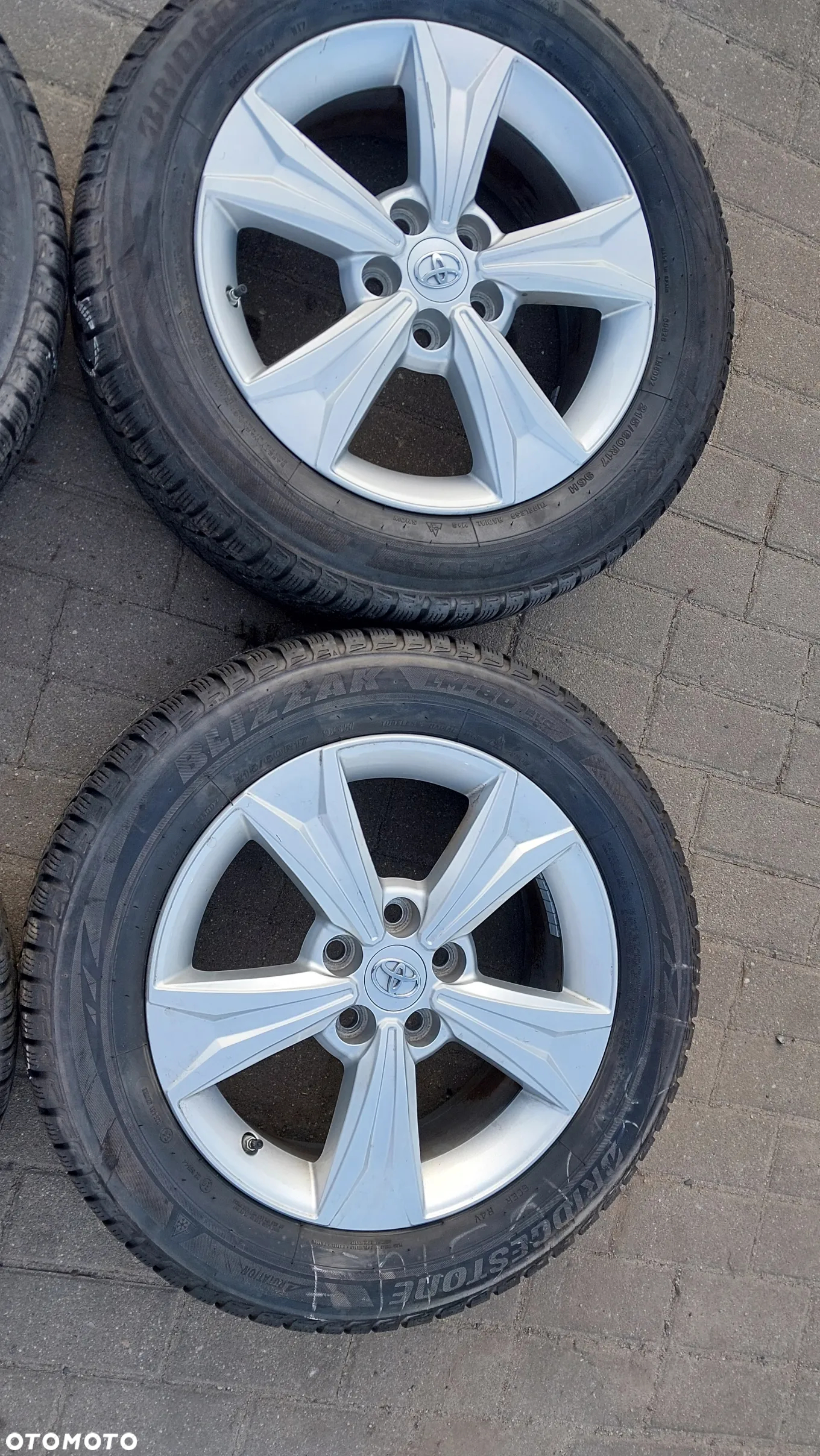 Komplet kol zimowych Toyota Auris Corolla Chr OE PW457-10001 6.5" x 17" 5x114.3 ET 45 215/60r17 bridgestone - 3