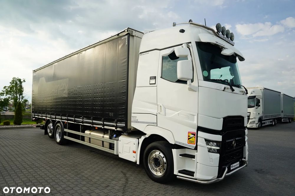 Renault T HIGH 440 DTI 13 / 6X2 /  FIRANKA 9.5 M / KLIMA POSTOJOWA / OŚ PODNOSZONA / MOCNA PODŁOGA / ALUFELGI / WINDA DHOLLANDIA / - 7