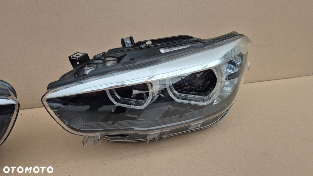 BMW 1 F20 F21 LIFT LCI M140 M135 LAMPY PRAWA+LEWA PRZEDNIA FULL LED KOMPLET EUROPA DEMONTAŻ IDEALNE GWARANCJA 8739571-8739572-01 - 3
