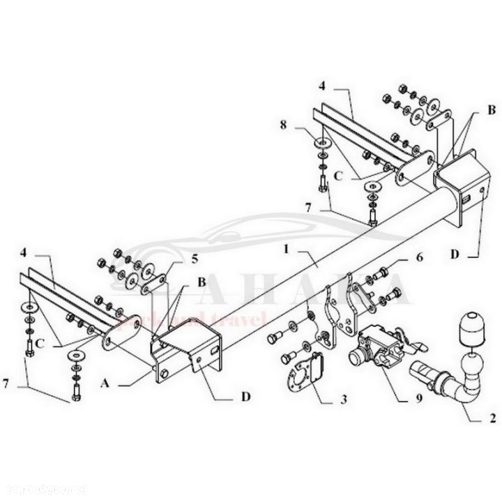Hak Holowniczy Automat Do Bmw Seria 3 E30 Touring Kombi 1987-1994 - 3
