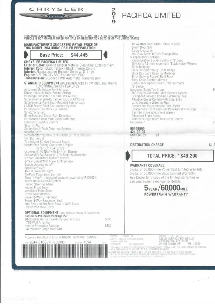 Chrysler Pacifica - 21