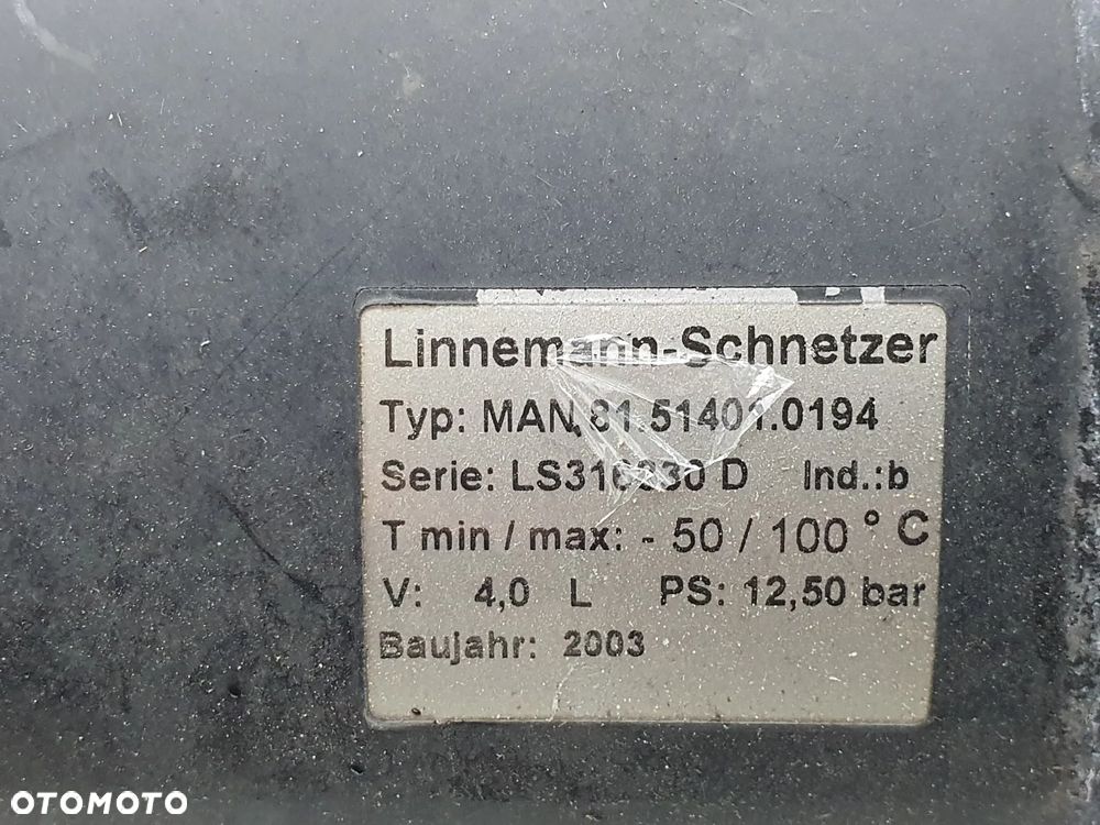 BUTLA POWIETRZA ZBIORNIK ZAWOR  MAN LE  MAN LE TGL - 9