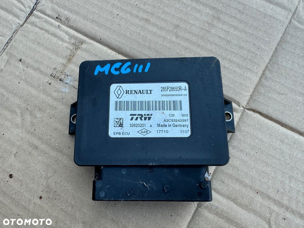RENAULT MEGANE SCENIC III 08-15 MODUŁ STEROWNIK HAMULCA RĘCZNEGO 285F28650R-A - 1