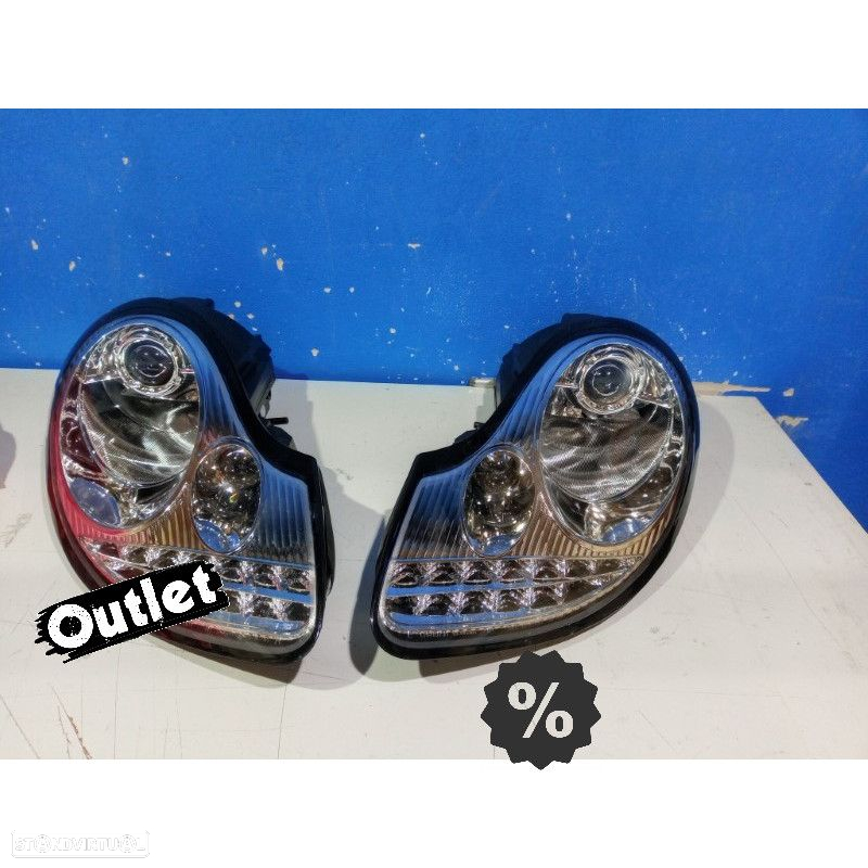 R012680C1 FARÓIS PORSCHE BOXSTER 96-04 NEW LED EDITION CROMADOS - 4