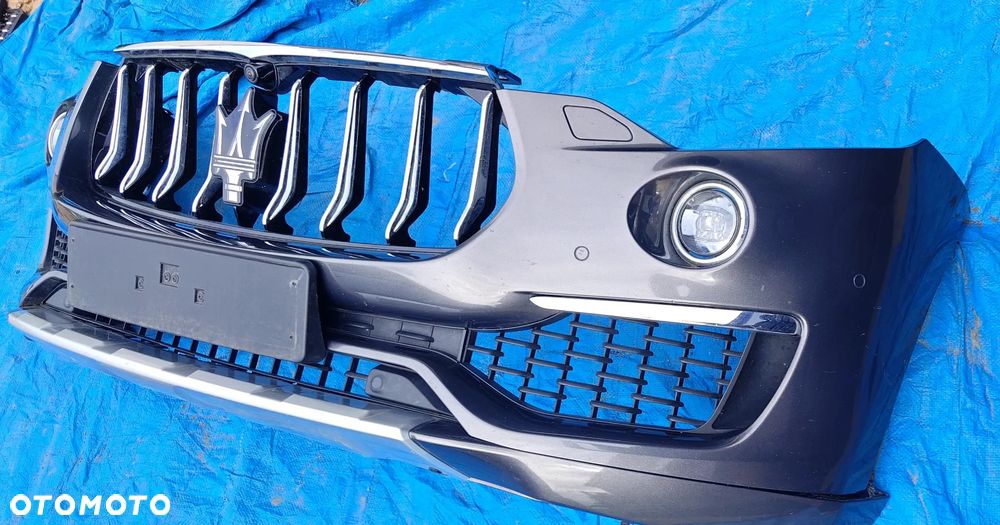 Kompletny Zderzak Przód Przedni Chrom Spryski Kamera PDC itd. Maserati Levante GranLusso GrigioMaratea Vr. 571/A - 1