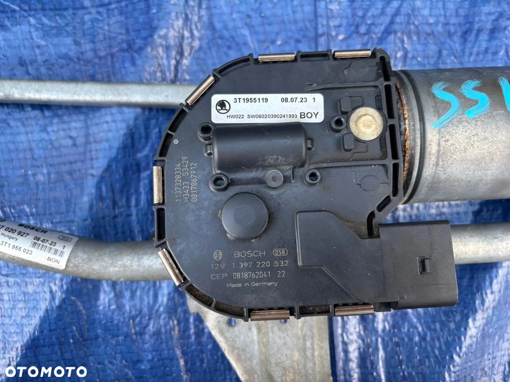 Skoda Superb II mechanizm wycieraczek 3T1955023 3T1955119 - 3