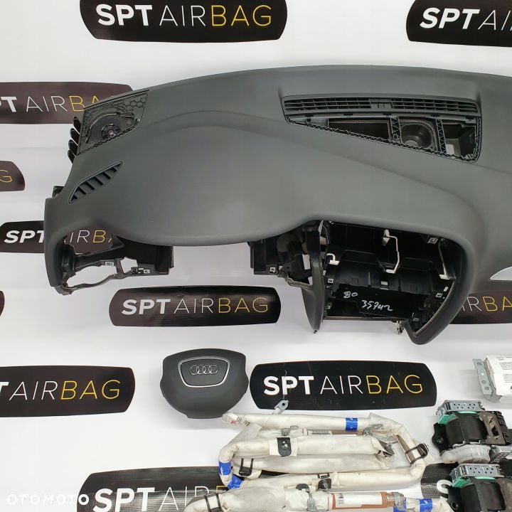 AUDI A4 B8 DESKA ROZDZIELCZA KONSOLA KOKPIT PULPIT PODUSZKI AIRBAG AIR BAG PASY KURTYNY KIT SET - 2
