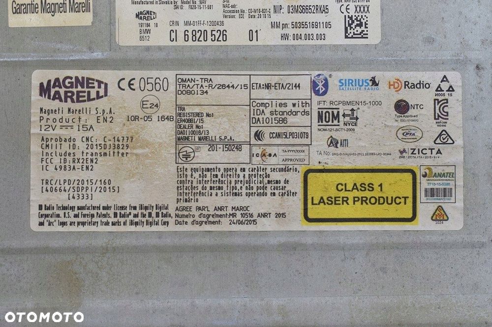 czytnik nawigacji radio * cd bmw 2 f45 6820526 - 4