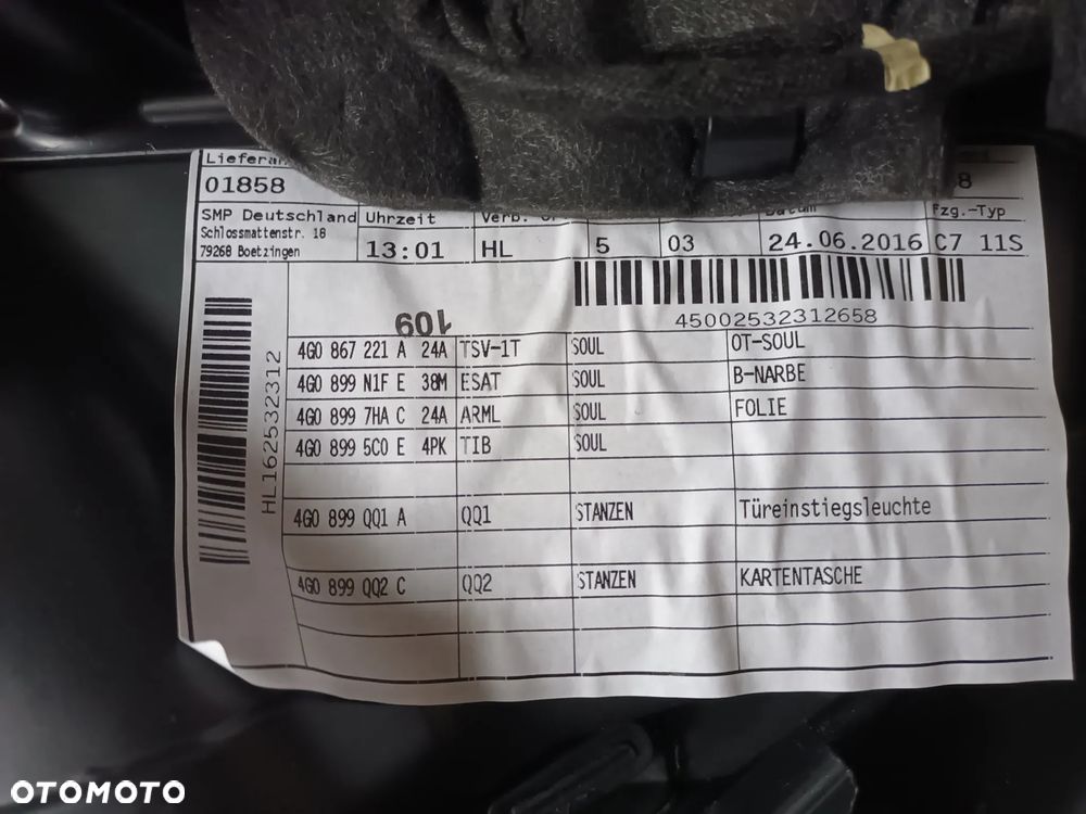 Audi A6 C7 Sedan S-Line Fotel fotele kanapa boczki skóra grzane wentylowane 28km - 20