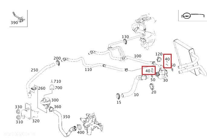 MERCEDES E-KL W211 CLS C219 Sprezyna zabezpieczenie przewodu klimatyzacji - 2