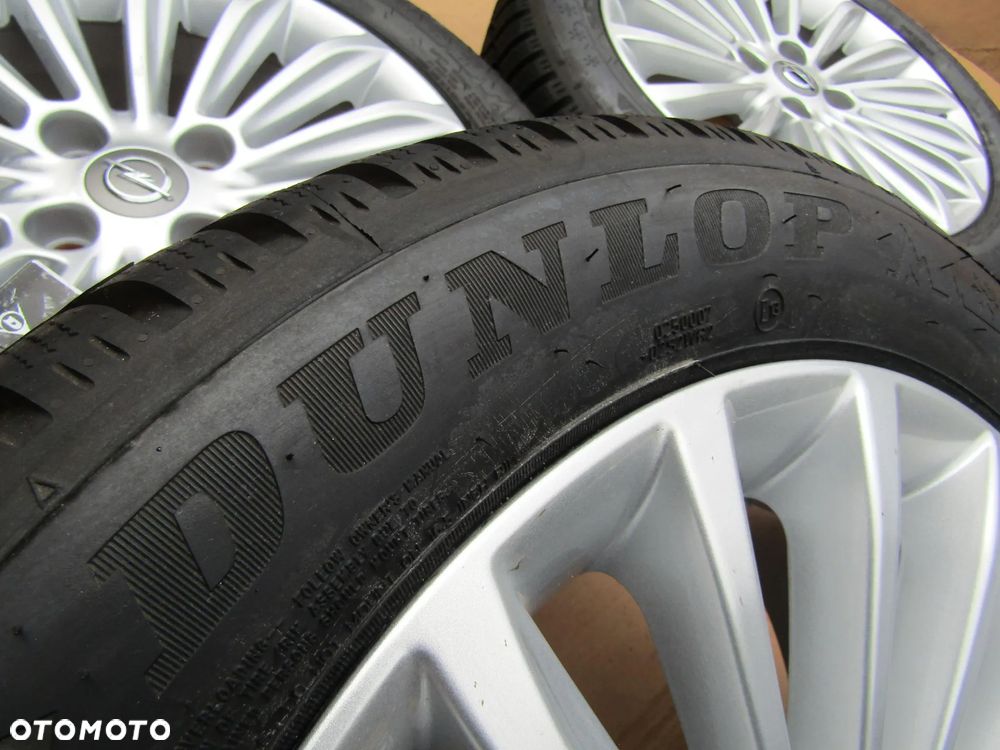 4x Felgi Aluminiowe Koła 16 Opel Adam Astra H Corsa D E Meriva Combo C Karl Chevrolet Aveo Fiat Grande Punto Evo 6,5 j ET40 + Opony 195/55 16 Dunlop Zimowe + Czujniki TPMS - 13