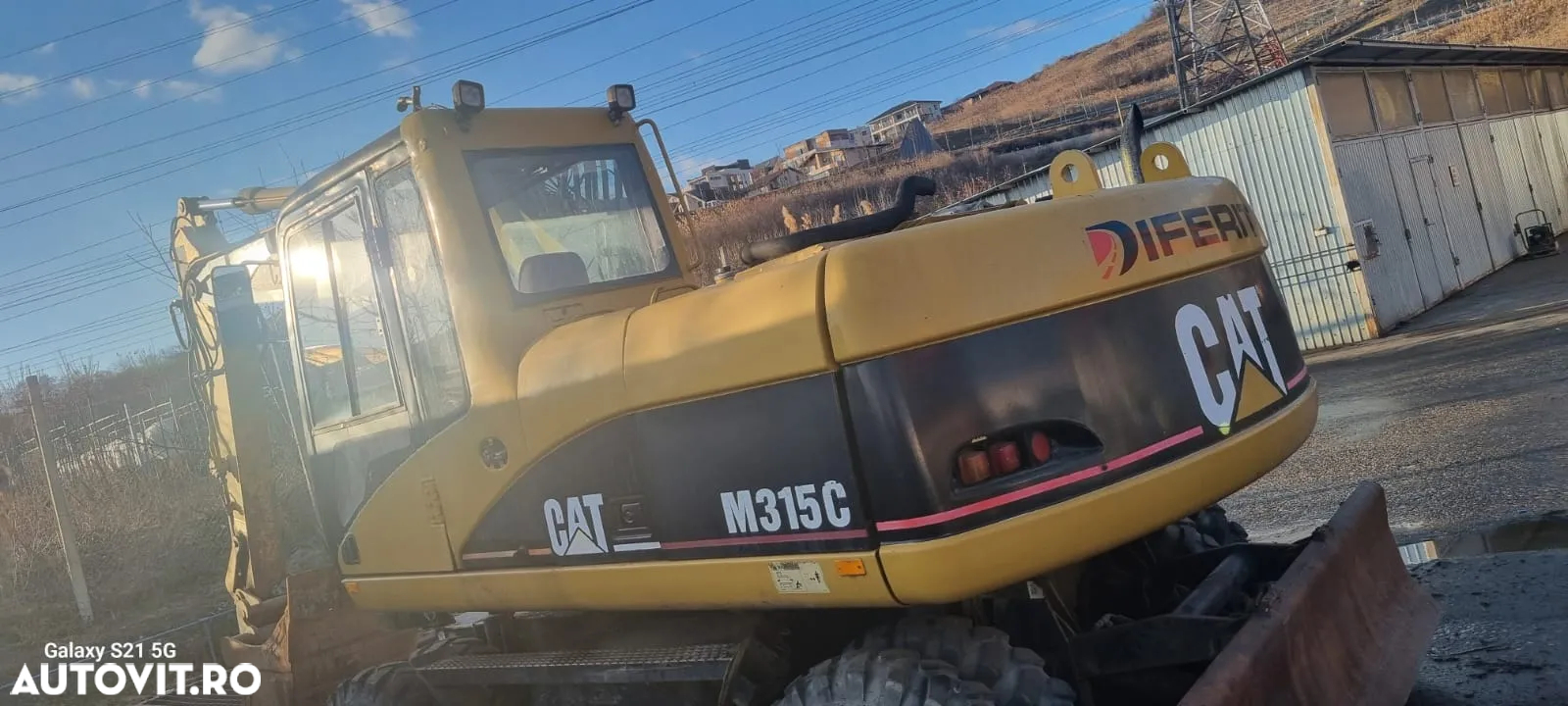 Caterpillar CAT M 315 C Excavator pe roti - 3