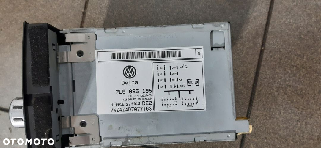 VW Touareg Radio CD 7L6035195 - 7