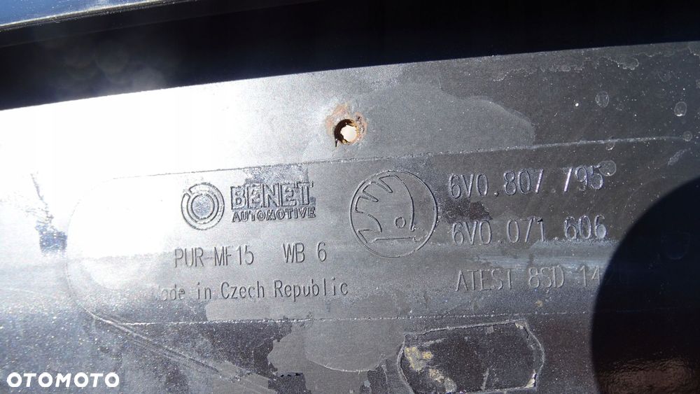 skoda fabia iii monte carlo 6v0 - spoiler, dokładka zderzaka przedniego - 8