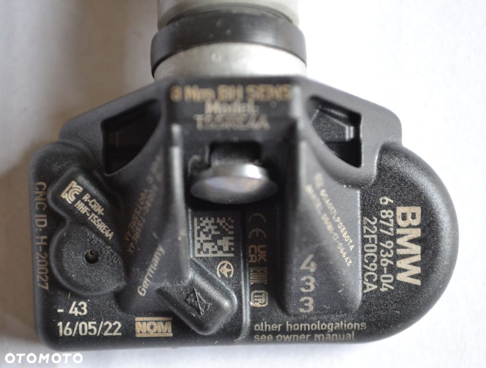 CZUJNIK CIŚNIENIA TPMS BMW G20 G30 F40 F44 G23 G11 G12 G01 G02 G05 C-350 - 5