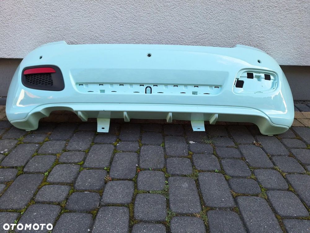 FIAT 500S 500 S SPORT 07-16 B.ŁADNY! CAŁY-NIE KLEJONY! ZDERZAK TYŁ TYLNY BEZ KRATKI ORYG FIAT 735565271 WYSYŁKA 24h - 7