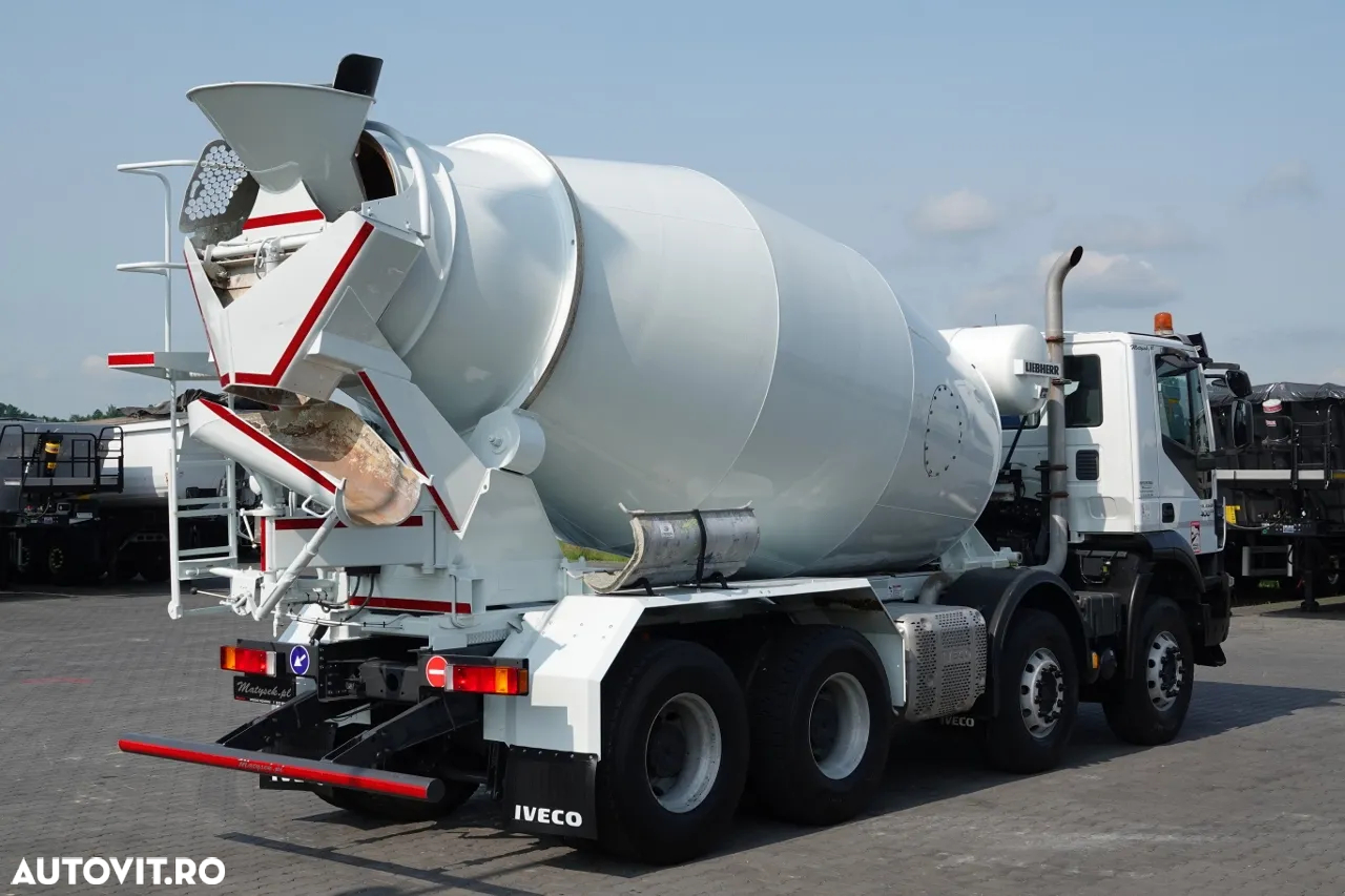 Scania TRAKKER 400 / 8X4 / 9 M3 BETONATOR / LIEBHERR / JANTE ALIE / EURO 6 - 4