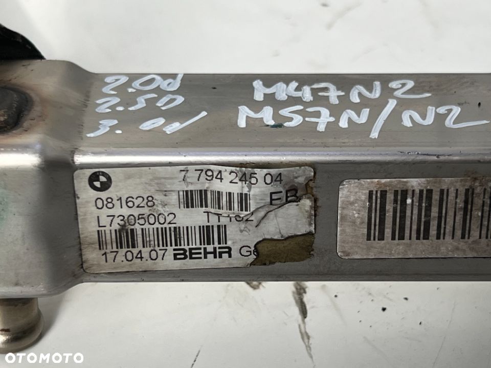 Chłodniczka spalin Bmw e60 e90 e83 e65 2.0d 2.5d 3.0d szczelna sprawna - 3