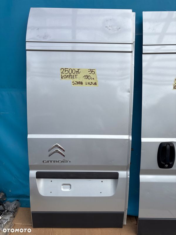 DUCATO BOXER JUMPER 06- drzwi tylne 2 szt. tył LEWE PRAWE Srebrne H2 - 2