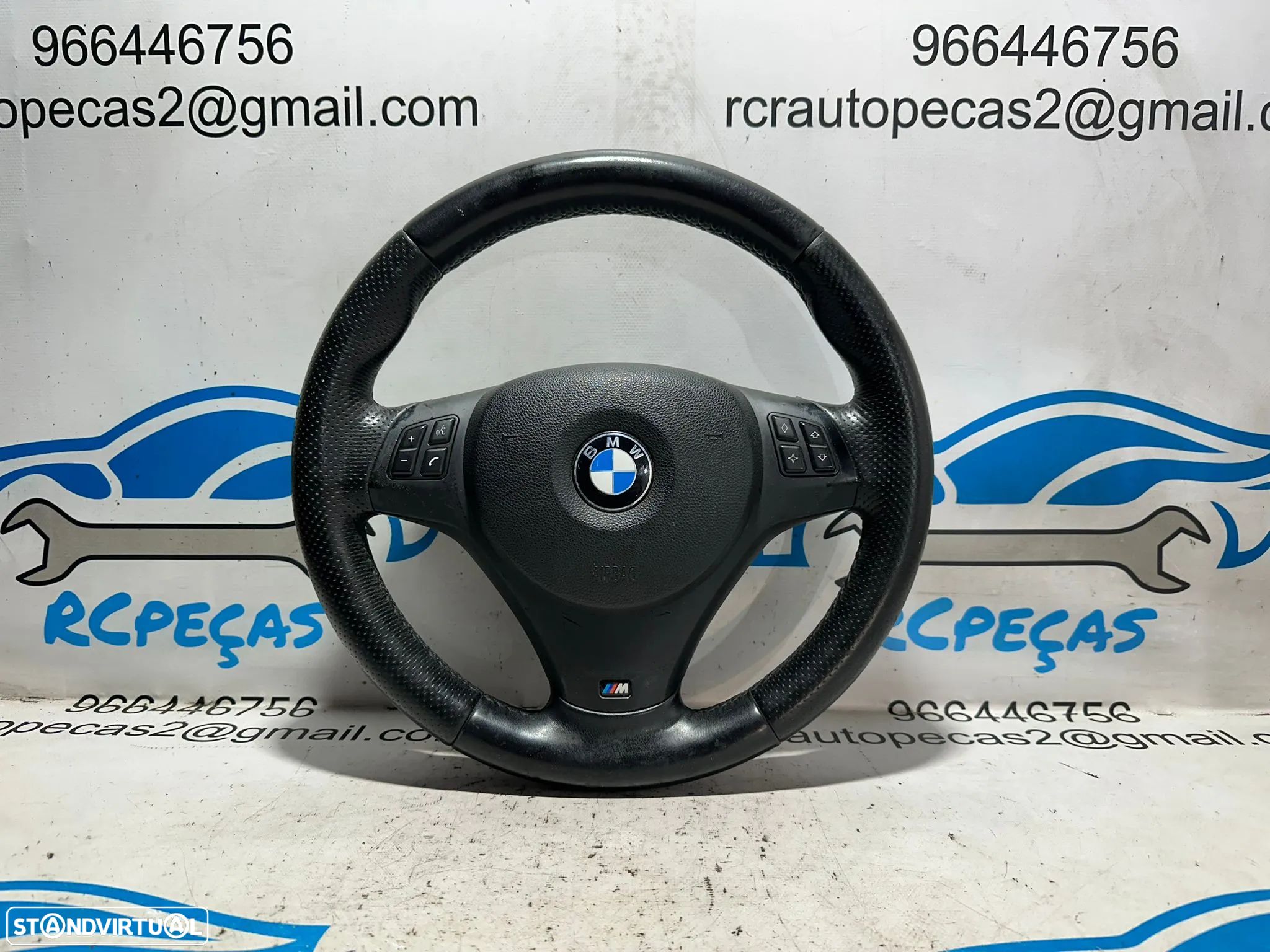 .Volante Multifunções Original BMW Pack M Serie 1 3 Pele Perfurada 7839076 - 1
