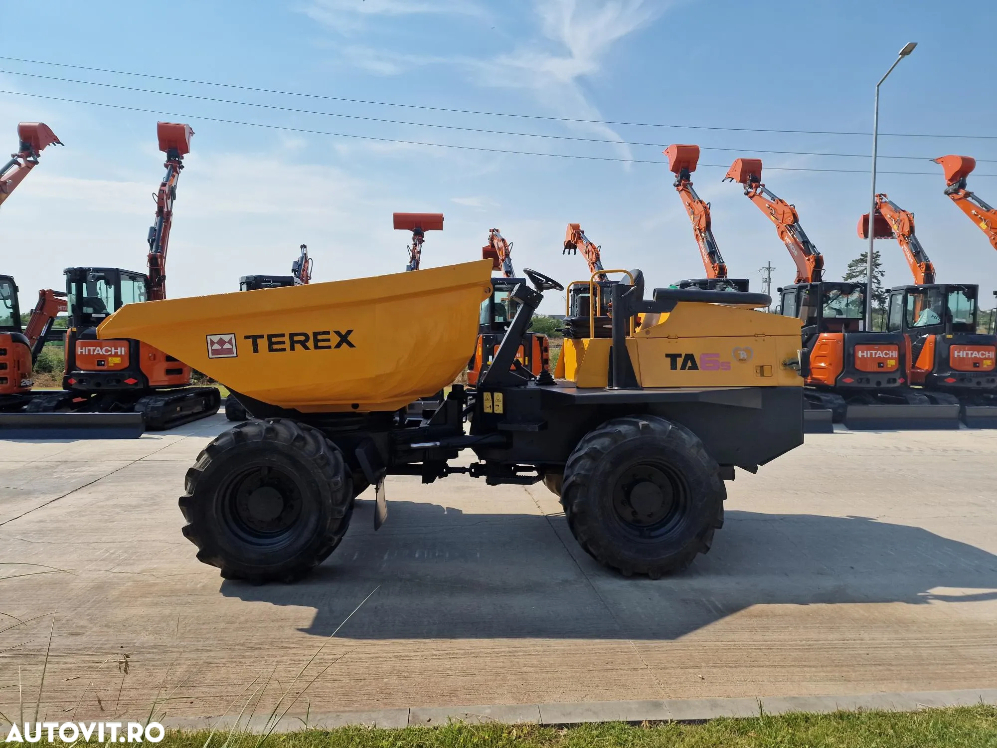 Alta DUMPER 6t TEREX, 4mc, 6t, basc LATERALA,  2.068h, 16900 EUR+tva, motor JCB 75CP, transmisie 4x4, produs in Anglia, Anvelope 90% bune, posiblitate leasing, CONDITIE FOARTE BUNA-PROMOTIE 16.900 EUR+Tva - 13