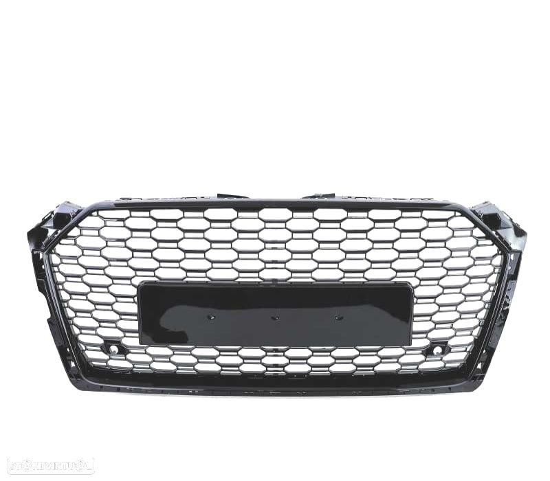 GRELHA DIANTEIRA AUDI A5 16-20 LOOK RS5 PRETO BRILHANTE PDC - 3