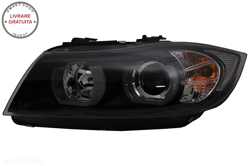 Faruri Halogen U-Led 3D Dual Halo Rims BMW Seria 3 E90 Limuzina E91 Touring (03.20- livrare gratuita - 15